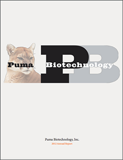 Puma Biotechnology 2012 Annual Report